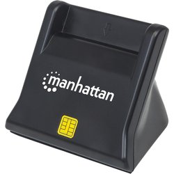 Manhattan USB-A Smart/SIM Card Reader. 480 Mbps (USB 2.0). Desktop Sta