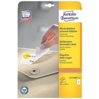 Avery White Removable Labels