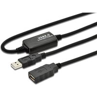 Microconnect USBAAF20A USB cable USB 2.0 20 m USB A Black