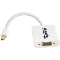 Plugable Technologies Mini DisplayPort (Thunderbolt 2) to VGA Adapter - Supports Mini-DisplayPort Equipped Mac, Windows, Linux Systems to VGA Displays up to 1920x1080, Active - Driverless