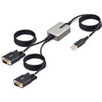 StarTech.com 13ft (4m) 2-Port USB to Serial Adapter Cable. Interchange