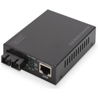 Digitus Gigabit PoE media converter. RJ45 / SC. SM. PSE