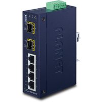 PLANET ISW-621TF network switch Unmanaged L2 Fast Ethernet (10/100) Bl
