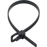 Cablenet EVT-S12BK-TA cable tie Releasable cable tie Nylon Black 100 p