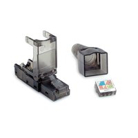 Value 26.99.0372 wire connector RJ45 Black. Transparent