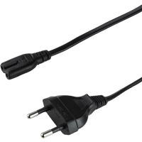 LogiLink Power cable. CEE 7/16 to IEC C7. black. 7.5 m