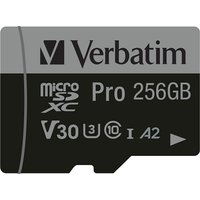 Verbatim Pro U3 256GB Micro SDXC Card