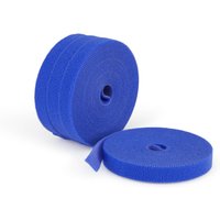 StarTech.com 4-pack 15ft (4.6m) Hook and Loop Roll. 0.5in Wide. Blue.