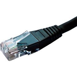 Cablenet 2M Cat5E RJ45 Black U/Utp Pvc 24AWG Flush Moulded Booted Patc