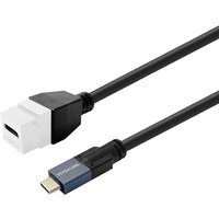 Vivolink PROKEYUSBCFM1W USB cable USB 3.2 Gen 2 (3.1 Gen 2) 1 m USB C
