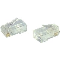 SPEEDY CAT.6 PLUG FOR SOLID UTP CABLE-PASS THROUGH (50)