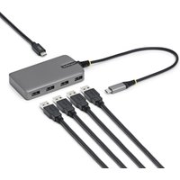 StarTech.com 4-Port USB-C Hub. 5Gbps. Bus Powered. USB C to 4x USB-A H