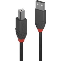 Lindy 10m USB 2.0 Type A to B Cable. Anthra Line