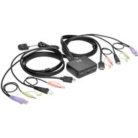 Tripp Lite B032-HUA2 2-Port USB/HD Cable KVM Switch with Audio/Video.