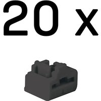 Lindy RJ-45 Port Blockers (Without Key) - Pack of 20. Black