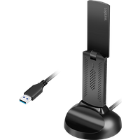 LogiLink WLAN 802.11ax . WI-FI 6E. 3000Mbit/s USB 3.0 Adapter. w/anten