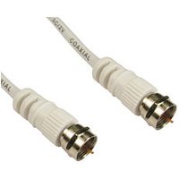 Cables Direct 2FW-20 coaxial cable 20 m F-type White
