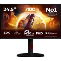 AOC AGON 25G4KUR 24.5" Full HD Fast IPS 420Hz 0.3ms G-Sync HDR400 Height Adjustable Gaming Monitor