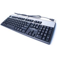 HP 434821-072 keyboard USB Black. Silver