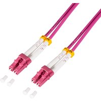 LogiLink FC4LC20 InfiniBand/fibre optic cable 20 m 2x LC Pink