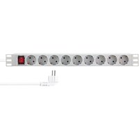 LogiLink PDU9C04 surge protector Light grey 9 AC outlet(s) 230 V 2 m
