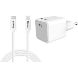 Sandberg USB-C AC 20W Charger EU + Lightning 1M