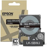 Epson C53S672083/LK-5BWJ DirectLabel-etikettes white on black matt 18m