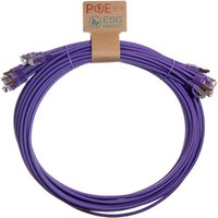 Cablenet 1m Cat6a RJ45 Violet S/FTP LSOH 26AWG Snagless Booted Patch L