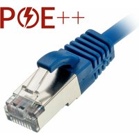 Cablenet 0.25m Cat6a RJ45 Blue U/FTP LSOH 30AWG Slim Snagless Booted P