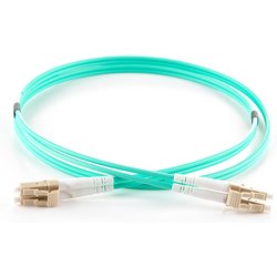 Connektgear 5M Duplex Fibre Optic Multi-Mode Cable OM3 50/125 Micron Lc To Lc - Aqua