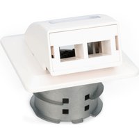 Digitus FTTH fiber optic flush-mounted wall outlet. for SC/LC adapter