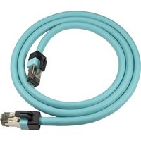 Cablenet 10m Ultimate 40G Cat8 5G Aqua S/FTP LSOH 24AWG Snagless Patch