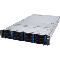 ASUS RS521A-E12-RS12U Socket SP5 Rack (2U) Black. Silver