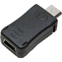 LogiLink AU0010 cable gender changer Micro USB Mini USB Black