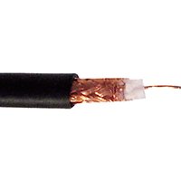Cablenet RG59 75Ohm Solid PVC CPR Eca CCA Braid Coax Cable Black 100m