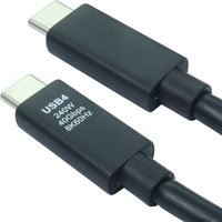 Cables Direct USB4-5300E-ACT USB cable USB4 Gen 2x2 3 m USB C Black