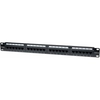 Intellinet Patch Panel. Cat6. UTP. 24-Port. 1U. Black