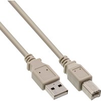 InLine USB 2.0 Cable Type A male / B male beige 2m