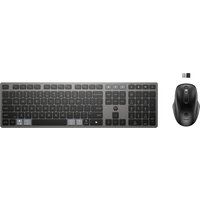 HP 725 Multi-Device Full-size Wireless Keyboard and Mouse Set - Black