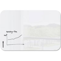Sigel Artverum Magnetic Glass Board With Rounded Corners 1500x1000mm