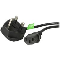 StarTech.com 6ft (1.8m) UK Computer Power Cable. 18AWG. BS 1363 to C13