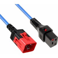 FDL 2M IEC C20 PLUG TO IEC C19 SOCKET DUAL LOCKING EXT. - BLUE