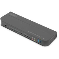 Digitus KVM Switch. 4-Port. 4K60Hz. 4 x DP in. 1 x DP/HDMI out