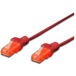 Fdl Slim 1.5M CAT.6 Utp Lszh Patch Cable - Red (Snagproof)
