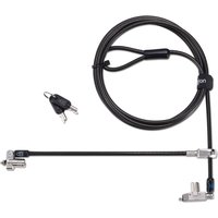 Kensington Slim N17 2.0 Keyed Dual Head Laptop Lock for Wedge-Shaped S