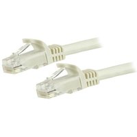 StarTech.com 15m CAT6 Ethernet Cable - White CAT 6 Gigabit Ethernet Wi
