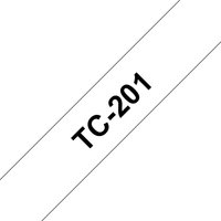 Brother TC-201 DirectLabel black on white 12mm x 7.7m for Brother P-To