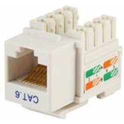 Fdl CAT.6 Utp Keystone Jack Lsa Idc Punch Down Module - White