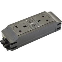 POWERDATA UNDER DESK 2X 5A UK SKTS ORIENTATED W / E