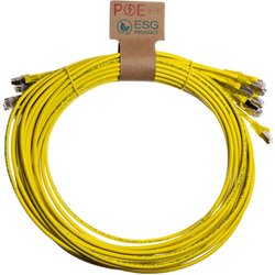 Cablenet 0.3M Cat6A RJ45 Yellow S/Ftp Lsoh 26AWG Snagless Booted Patch